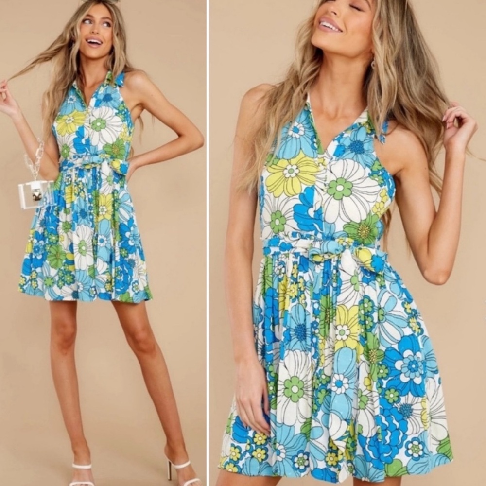 Floral Halter Dress